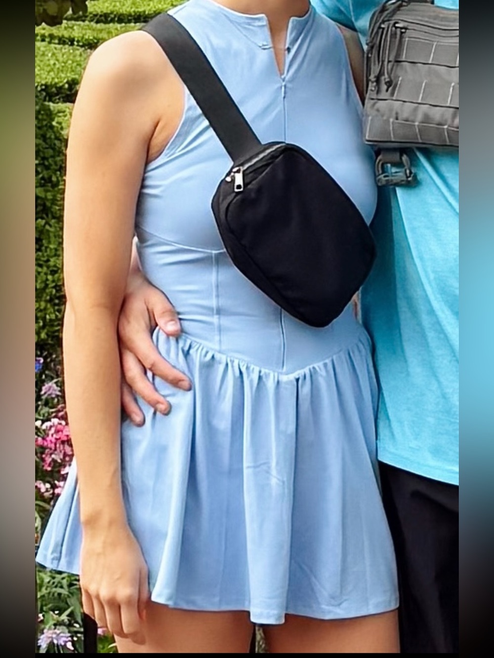 Blue Athletic Dress with shorts underneath